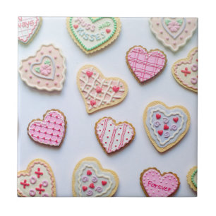 Valentine's day heart cookies      tile