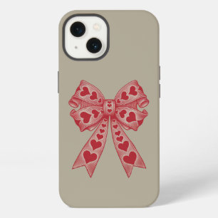 Valentine's day Heart Coquette bow Retro Valentine iPhone 13 Case