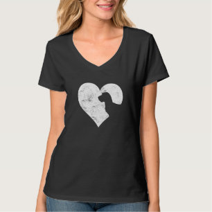 Valentine's Day Heart Cute Dachshund Dog Lover Dog T-Shirt