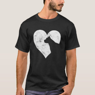 Valentine's Day Heart Cute Pitbull Dog Lover Dog M T-Shirt