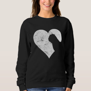 Valentine's Day Heart Cute Pug Dog Lover Dog Mum D Sweatshirt