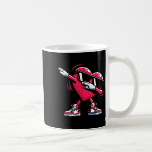 Valentines Day Heart Dab Cute Love Dance Boys Kids Coffee Mug