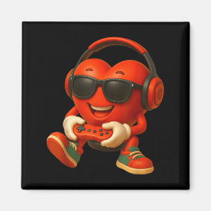 Valentines Day Heart Gamer Video Gaming Boys Men K Magnet