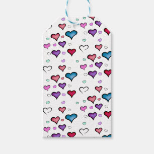 Valentine's Day heart Gift Tags