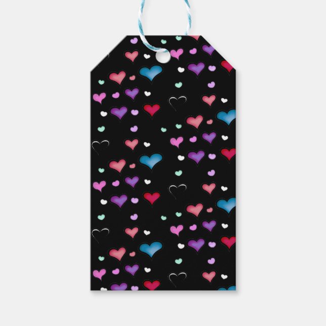 Valentine's Day heart  Gift Tags (Front)