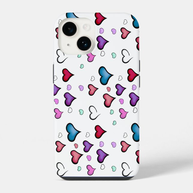 Valentine's Day heart  iPhone 14 Case (Back)
