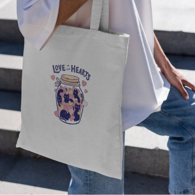 Valentines Day Heart Jar Tote Bag (Creator Uploaded)