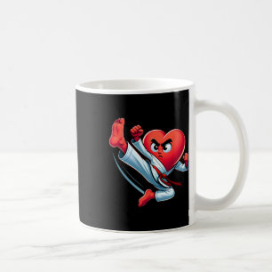Valentine's Day Heart Karate Kick Mma Taekwondo Mu Coffee Mug