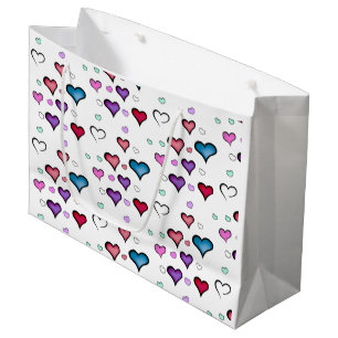 Valentine's Day heart Large Gift Bag