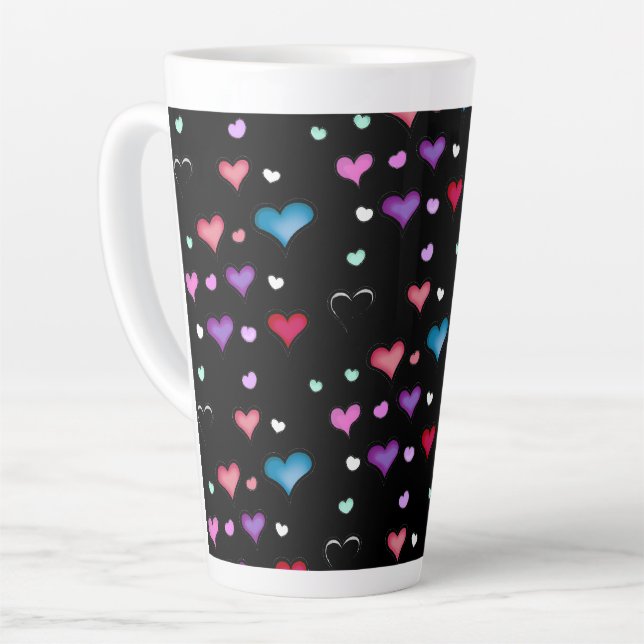 Valentine's Day heart  Latte Mug (Left Angle)