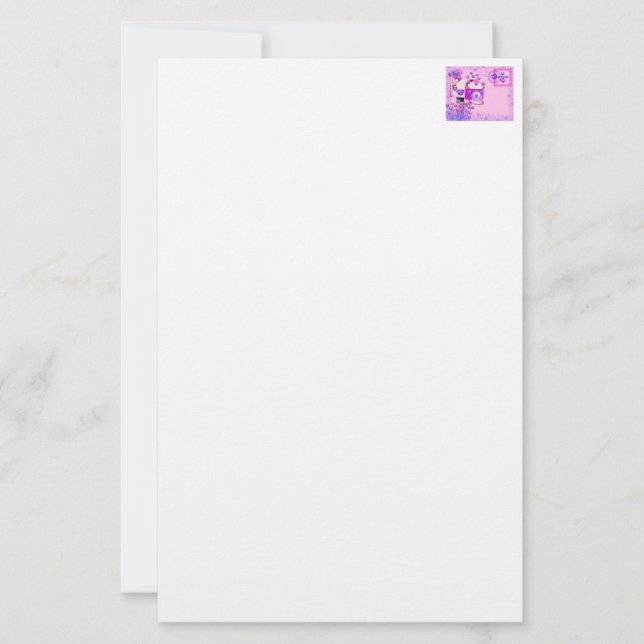Valentine's Day Heart MailBox Stationery (Front)