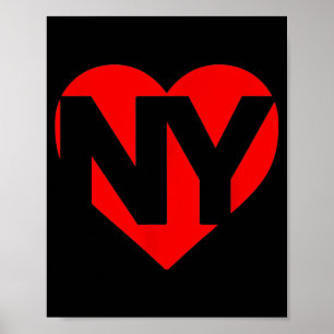 Valentines Day Heart New York Nyc Heart I Love Ny Poster