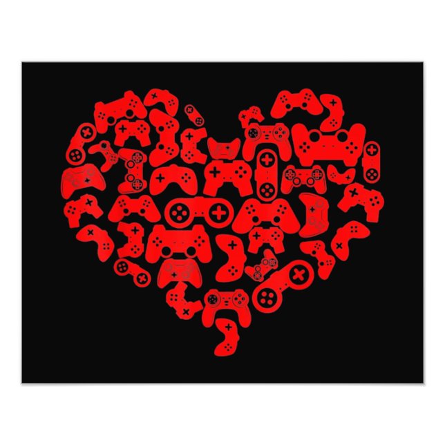 Valentine's Day Heart Photo Print (Front)