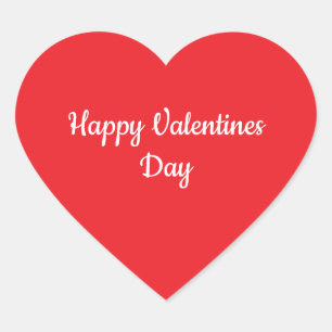 Valentines Day Heart Red Colorful Romatic 2025 Heart Sticker