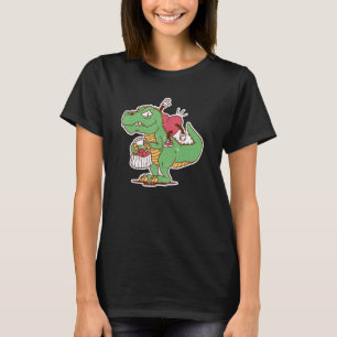 Valentines Day Heart Riding Dinosaur Rex  V Day Sa T-Shirt