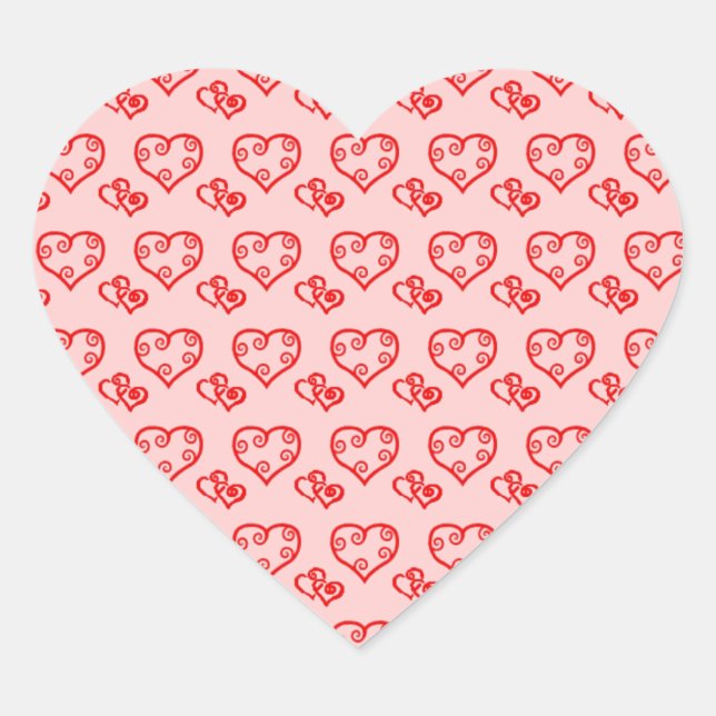 VALENTINE'S DAY HEART SHAPED STICKERS - GIFTWRAP (Front)