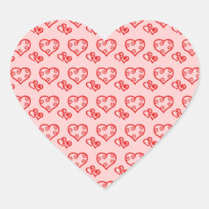 VALENTINE'S DAY HEART SHAPED STICKERS - GIFTWRAP