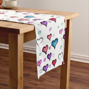 Valentine's Day heart   Short Table Runner
