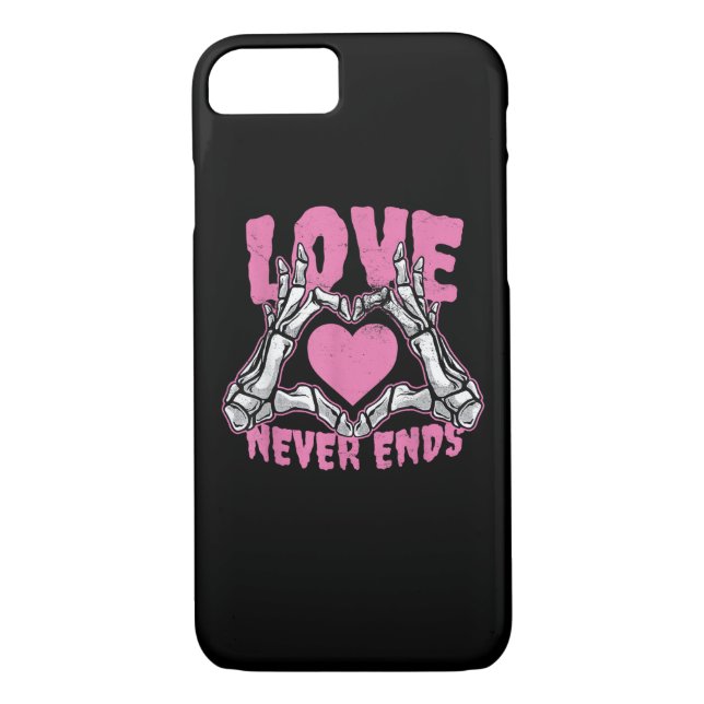 Valentines Day Heart Skeleton Hands Heart Case-Mate iPhone Case (Back)