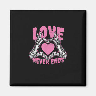 Valentines Day Heart Skeleton Hands Heart Magnet