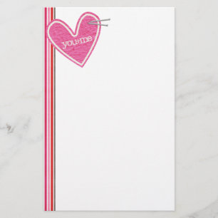 Valentine's Day Heart Stationery