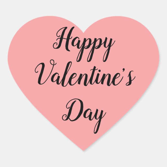 Valentine's Day Heart Sticker (Front)