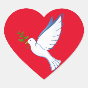 Valentine's day heart sticker