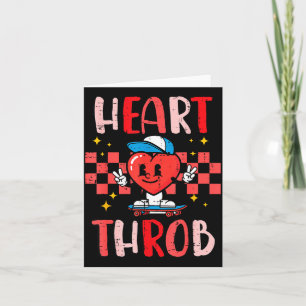 Valentines Day Heart Throb Skateboard Cute Toddler Card