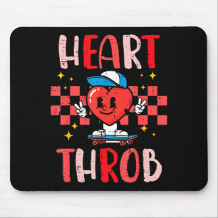 Valentines Day Heart Throb Skateboard Cute Toddler Mouse Mat