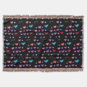 Valentine's Day heart Throw Blanket