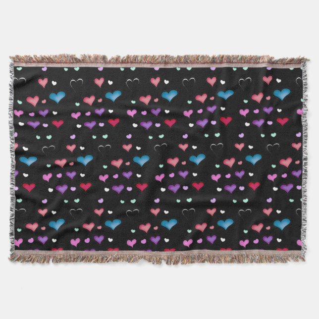 Valentine's Day heart  Throw Blanket (Front)