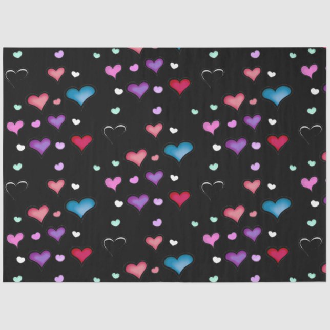 Valentine's Day heart  Tissue Paper (Front)