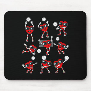 Valentines Day Heart Volleyball Player Fun Boys Gi Mouse Mat