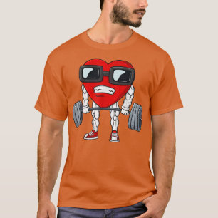 Valentines Day Heart Weightlifting Funny Deadlift T-Shirt
