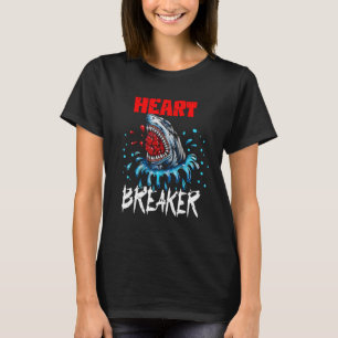 Valentine's Day Heartbreaker Shark Shark Heart Bre T-Shirt