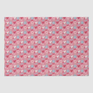 Valentines Day Hearts and Flowers   Tissue Paper