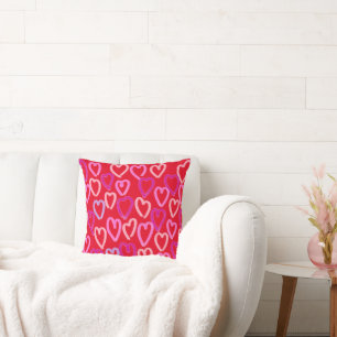 Valentines Day Hearts Cushion