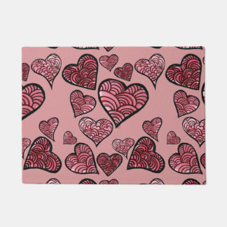 Valentine's Day Hearts Doormat