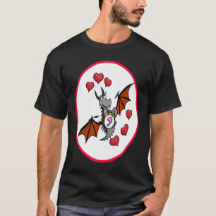 Valentine's Day hearts dragon T-Shirt