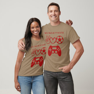 Valentine's Day Hearts Gaming, Football T-Shirt