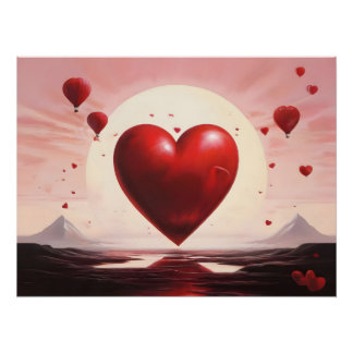 Valentine's Day hearts gift for girlfriend Poster