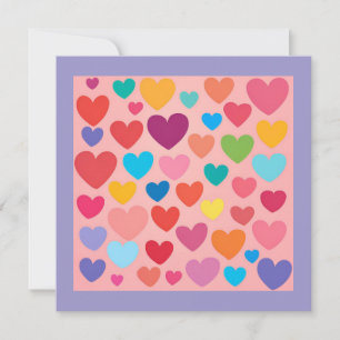 Valentine's Day Hearts Holiday Card