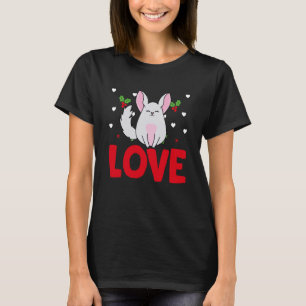 Valentine's Day Hearts Love Chinchilla Animal Wome T-Shirt
