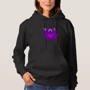 Valentine's Day hearts monster 10 Hoodie