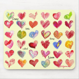 Valentines Day Hearts Mouspad Mouse Mat