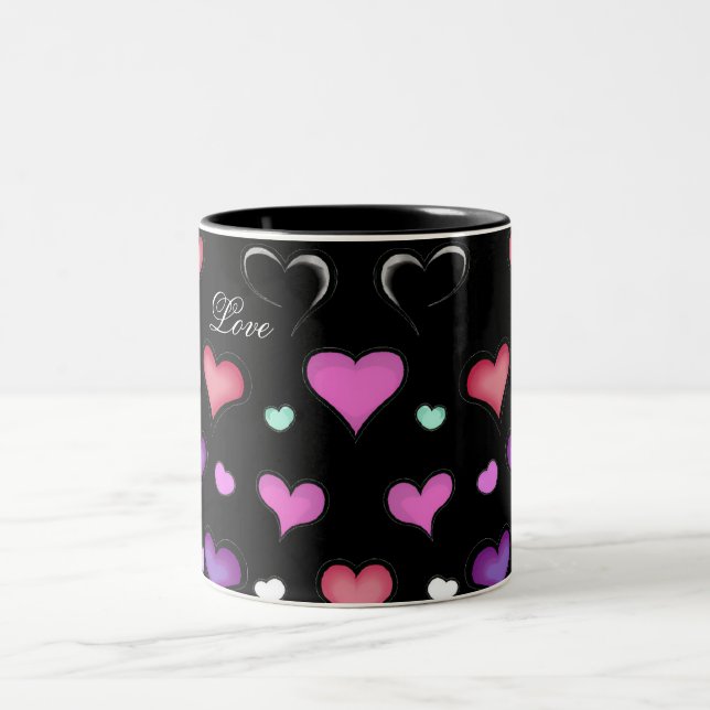 Valentine's Day hearts mug (Center)