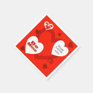 Valentine's Day Hearts Party  Napkin