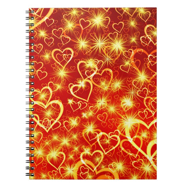 Valentine's Day Hearts Pattern-25022 Notebook (Front)