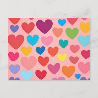 Valentine's Day Hearts Postcard