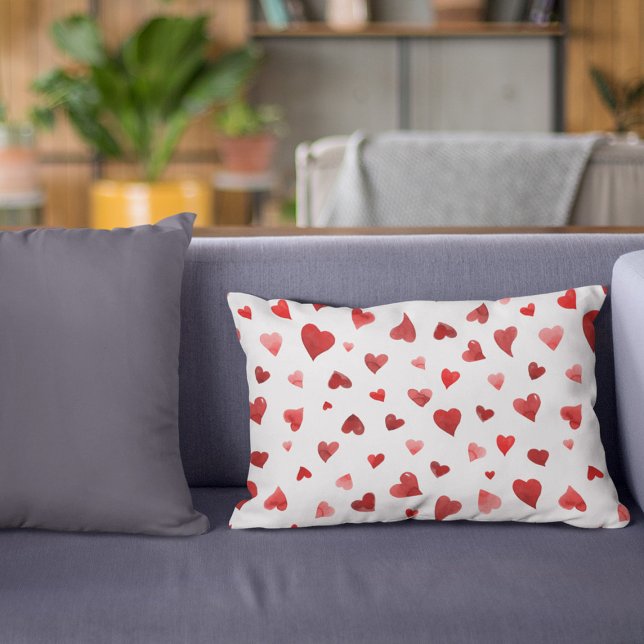 Valentine's day hearts - red  decorative cushion (Creator Uploaded)